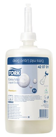 Folyékony szappan, 1 l, S1 rendszer, TORK "Premium Soap Liquid Extra Mild", illatmentes